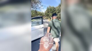 A Florida veteran in Florida threatened to smack a teen who was riding around