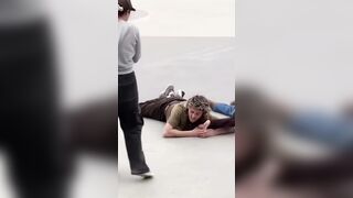 That’s what you get for being happy and shit