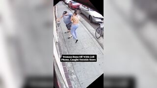 Woman Asks to See New Cell Phone, Runs Out With It but Is Caught Outside