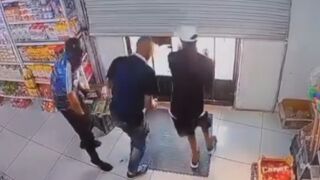 Grocery store robbery gone wrong