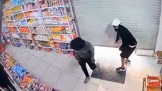 Grocery store robbery gone wrong