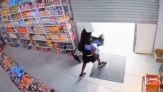 Grocery store robbery gone wrong