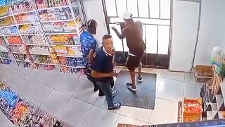 Grocery store robbery gone wrong