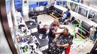 Man pulls gun on barber after he pushed his hairline back and caught an attitude