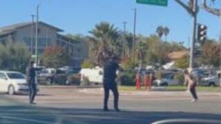 California police shoot man who had a knife and ran at officers