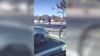 California police shoot man who had a knife and ran at officers