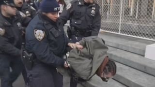 Palestine protestors CRASH Black Friday shopping at an NYC Apple Store