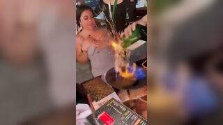 Yikes - Nothing Like Being Lit On Fire During Dinner