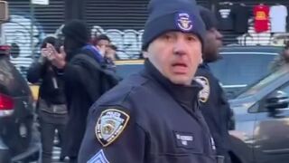 Dumb NYPD cop Maces Another One