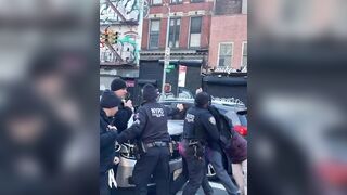 Dumb NYPD cop Maces Another One