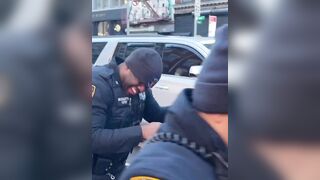 Dumb NYPD cop Maces Another One
