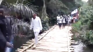 Bridge Built in Congo Collapses.. Go Figure... We Live in 2025 Why have They Not Advanced? Any Ideas?