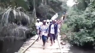 Bridge Built in Congo Collapses.. Go Figure... We Live in 2025 Why have They Not Advanced? Any Ideas?