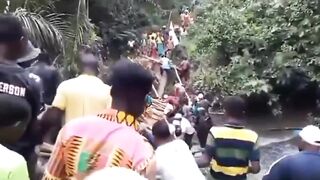 Bridge Built in Congo Collapses.. Go Figure... We Live in 2025 Why have They Not Advanced? Any Ideas?