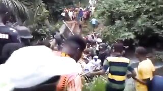 Bridge Built in Congo Collapses.. Go Figure... We Live in 2025 Why have They Not Advanced? Any Ideas?
