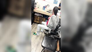 Hair supply store employee caught trying to steal a purse