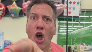 Florida man flips out over the way the Dollar Tree clerk is bagging his candles
