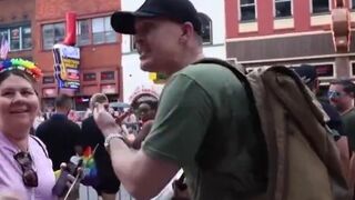 “THEY ARE NOT NAKED” Man argues with sick liberal about Kids being at a Pride Parade
