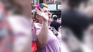 “THEY ARE NOT NAKED” Man argues with sick liberal about Kids being at a Pride Parade