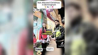 Meanwhile in Birmingham, UK Two young Girls signing Christmas Carols to collect money for charity are harassed by Police.