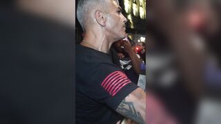 Two LEGAL immigrants face off against one “protestor”