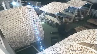 Shocking moment thug stubs out cigarette in disabled man's eye