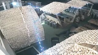 Shocking moment thug stubs out cigarette in disabled man's eye