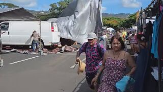 Woman seriously injured after strong winds send tents flying in Hawaii