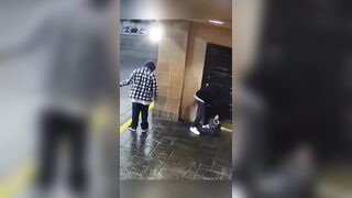 Two suspects plant an explosive device at a Las Vegas Strip Restaurant