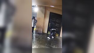 Two suspects plant an explosive device at a Las Vegas Strip Restaurant