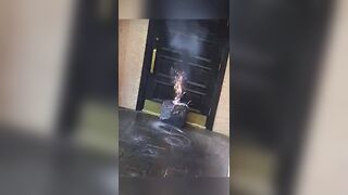 Two suspects plant an explosive device at a Las Vegas Strip Restaurant