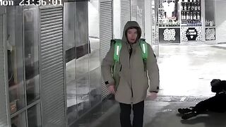 A n Evil Immigrant Kicks Old Woman In The Face In Random Attack