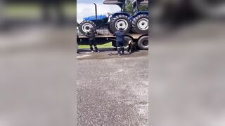 Man Gets Beat After Being Caught Sabotaging & Cutting Brake Lines On A Truck