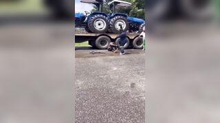 Man Gets Beat After Being Caught Sabotaging & Cutting Brake Lines On A Truck