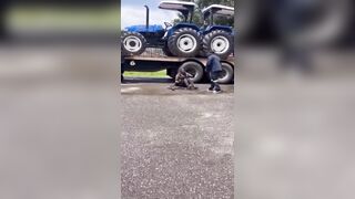 Man Gets Beat After Being Caught Sabotaging & Cutting Brake Lines On A Truck