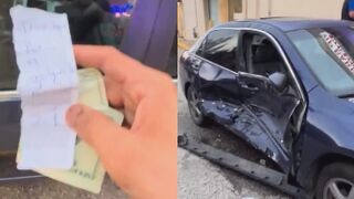 Man finds a note with $20 bill from someone who hit his car ...