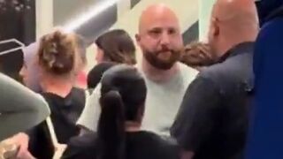 BATTLE OF THE BALDS! Two men enter! One wheezing man leaves!