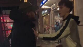migrant sexually assaults a British girl. A man intervenes & teaches him a lesson.