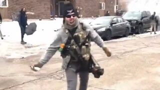 ICE agents unleash tear gas on leftists who tried to stop an illegal alien arrest