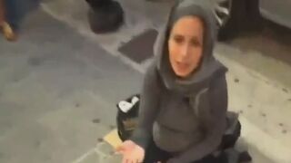 Fed-up Europeans have begun placing condoms into the begging cups of Muslim women