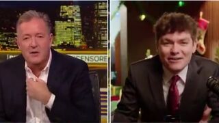 Piers Morgan and Nick Fuentes disagree on whether or not they want to hand out tampon