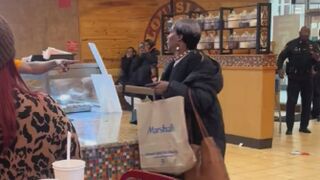 Them workers got good aim