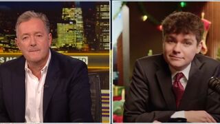 Piers Morgan gets a little TOO Personal with Nick Fuentes. Shame