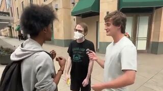 White man says white people deserve to be robbed and then gets robbed