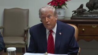 Trump: "We've just seized a tanker on the coast of Venezuela, large tanker, very large— largest ever seized actually."