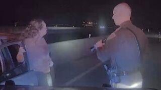 Wrong-way drunk driver slams into police car in Oklahoma