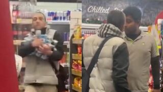 Londoner goes crazy over redbulls in a petrol station