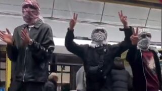 Pro-Hamas crowd in Manchester is celebrating the Bondi Beach Hanukkah massacre