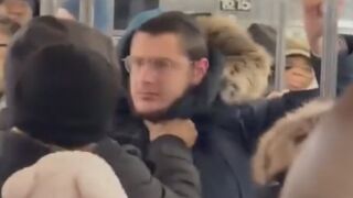 Antisemitic attack on NYC subway