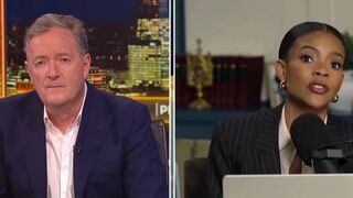 Sparks fly as Piers Morgan confronts Candace Owens about previous comments she made about TPUSA.
